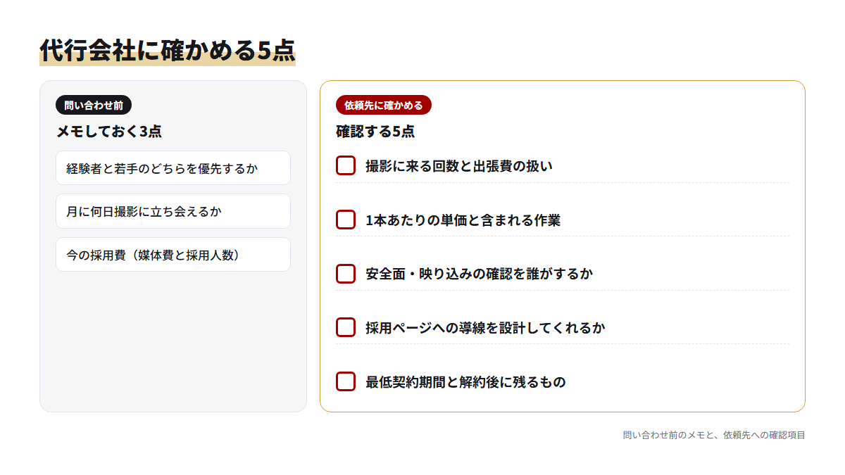 電気工事会社がTikTok採用代行に問い合わせる前のメモと確かめる5点のチェックリスト